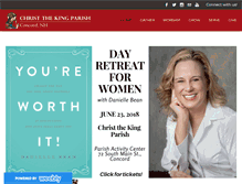 Tablet Screenshot of christthekingnh.org
